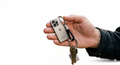 Mini iPhone Pro NFC Smart Keychain | Contactless Contact Sharing
